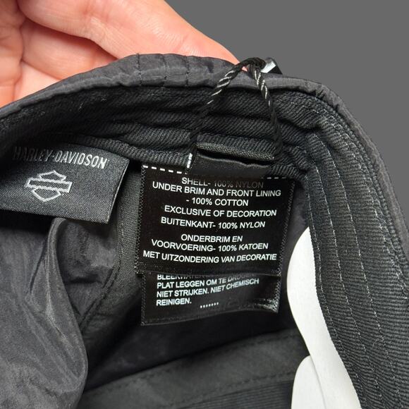 Harley-Davidson Screamin’ Eagle Snapback Hat Black Orange 97605-24VM - Picture 6 of 7